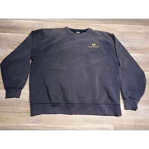 Vintage‎ University of Michigan Wolverines Sweatshirt Embroidered Faded  XL B1G